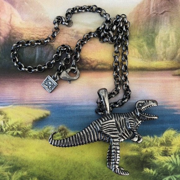 Kitsch 'n' Kouture Jewelry - King Of The Jurassic Jungle T-Rex Necklace